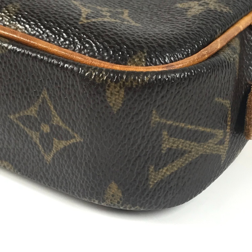 LOUIS VUITTON Authentic Brown Monogram Canvas Pochette Shoulder Bag - Picture 13 of 15
